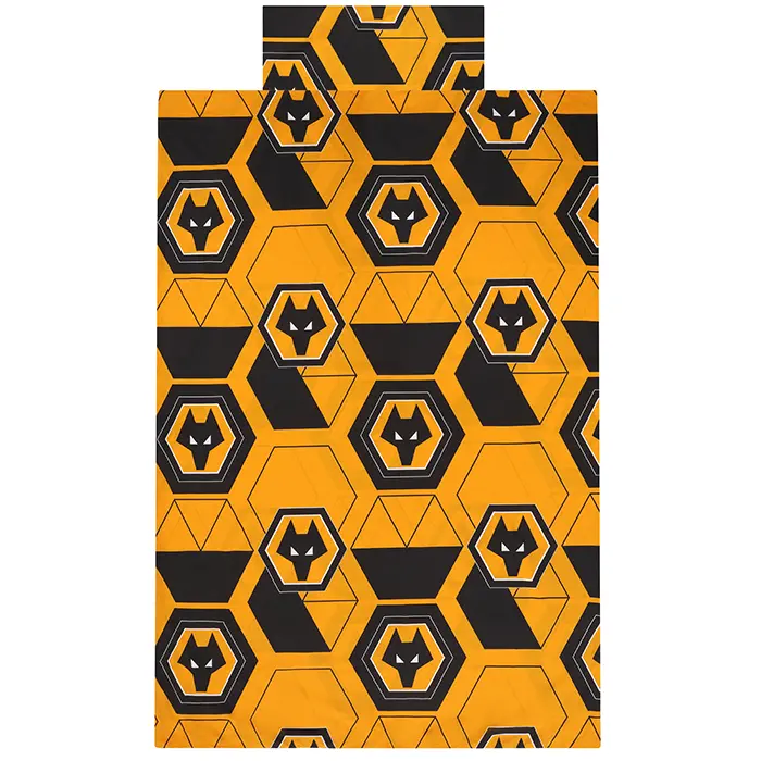 Wolverhampton Wanderers Shirt Store | Crest Rotary Single Duvet 200cm x 135cm Collection Wolverhampton Wanderers Official Gear